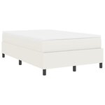 vidaXL Lit à ressort avec matelas - Crème petit double en tissu corduroy