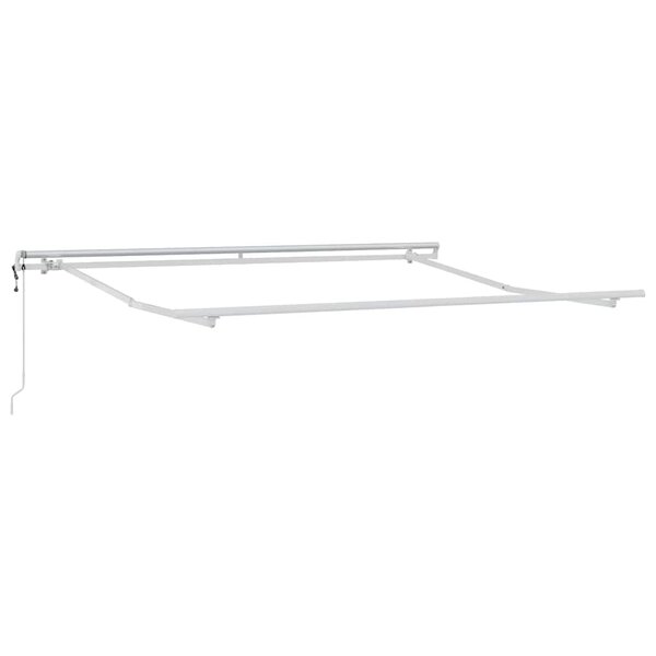 vidaXL Cadre d'auvent Blanc 350 x 250 cm Aluminium