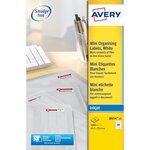 Mini étiquettes auto-adhésives d'adresses, 45.7 x 25.4 mm - 25 feuilles, 40 étiquettes par feuilles a4 - blanches (paquet 1000 unités)