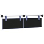 vidaXL Tête de lit suspendue Bleu denim Tissu