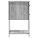 vidaXL Tables de chevet 2 Pièces sonoma gris 32x42x70cm bois d'ingénierie