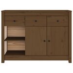 vidaXL Buffet Marron miel 100x35x74 cm Bois massif de pin