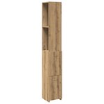vidaXL Armoire de salle de bain chêne artisanal 25x25x170 cm