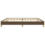 vidaXL Cadre de lit Marron foncé 200x200 cm Tissu
