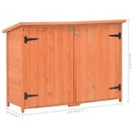 vidaXL Abri de stockage de jardin 120x50x91 cm Bois