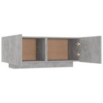 vidaXL Table de chevet gris béton 100x35x40 cm bois d'ingénierie
