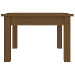 vidaXL Table basse Marron miel 45x45x30 cm Bois massif de pin