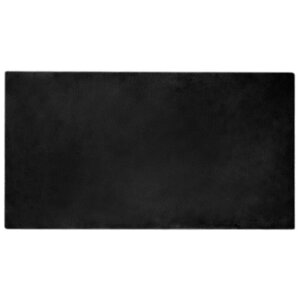vidaXL Tapis en Fourrure Synthétique de Lapin Olite Noir 60 x 110 cm