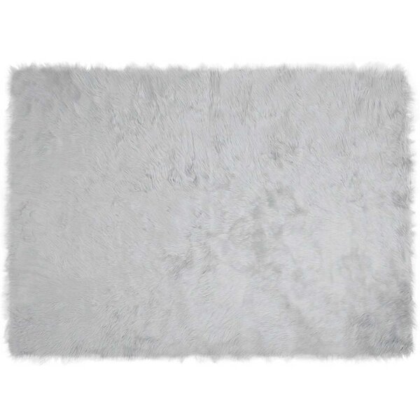 vidaXL Tapis en Peau de Mouton Synthétique Gris 160 x 230 cm Polyester