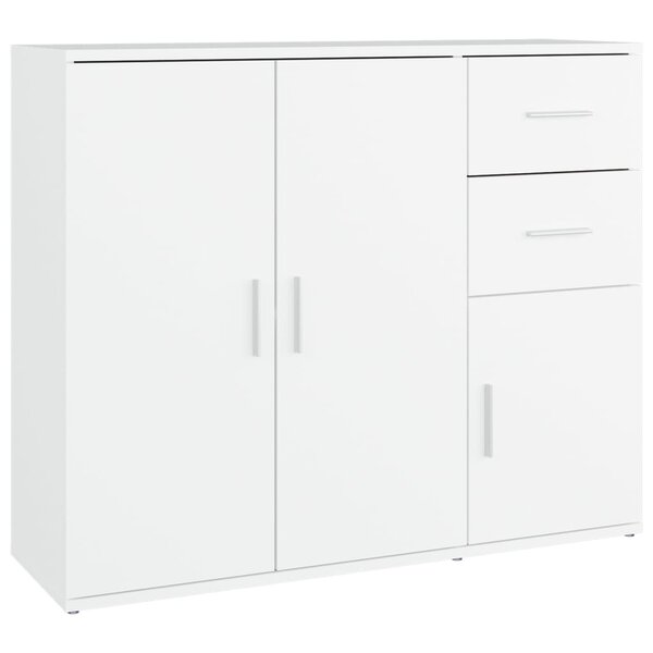 vidaXL Buffet Blanc 91x29 5x75 cm Bois d'ingénierie
