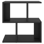 vidaXL Table de chevet noir 50x30x51 5 cm bois d'ingénierie