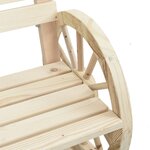 vidaXL Chaises de jardin lot de 2 58x58x78 5 cm bois de sapin massif