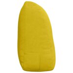 vidaXL Coussin de Dos Jaune 120 x 24 x 50 cm Velours