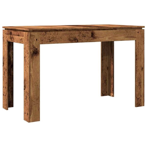 vidaXL Table à manger vieux bois 120x60x76 cm bois d'ingénierie