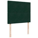 vidaXL Sommier à lattes de lit avec matelas vert foncé 120x190 cm
