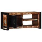 vidaXL Meuble TV 80x30x35 cm bois massif de récupération