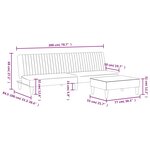 vidaXL Ensemble de canapés 2 Pièces vert foncé velours