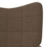Vidaxl chaise de relaxation marron tissu