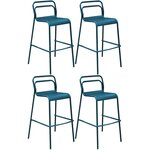 Chaises de bar en aluminium eos (lot de 4)