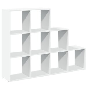 vidaXL Étagère séparatrice de pièce à 3 niveaux blanc 137 5x29x103 5cm