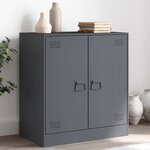 vidaXL Buffet anthracite 67x39x73 cm acier