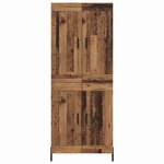 vidaXL Haut Armoire 2 Pièces Bois Ancien Bois d'ingénierie