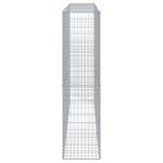 vidaXL Panier gabion avec couvercle 300x50x200 cm fer galvanisé