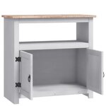 vidaXL Meuble TV Gamme Corona pin mexicain Gris 80x43x78 cm