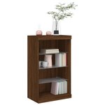 vidaXL Buffet avec lumières LED chêne marron 60 5x37x100 cm
