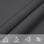 vidaXL Parasol en tissu oxford carré 4 5x4 5 m anthracite