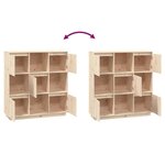 vidaXL Buffet 110 5x35x117 cm Bois de pin massif