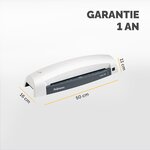 Plastifieuse à Chaud Lunar Format A3 pour Pochette Gris lumière FELLOWES