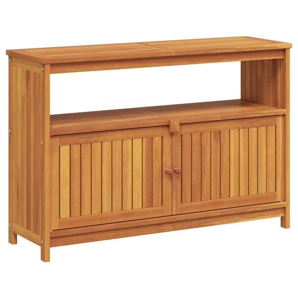 vidaXL Table console de jardin 110x35x75 cm bois massif d'acacia