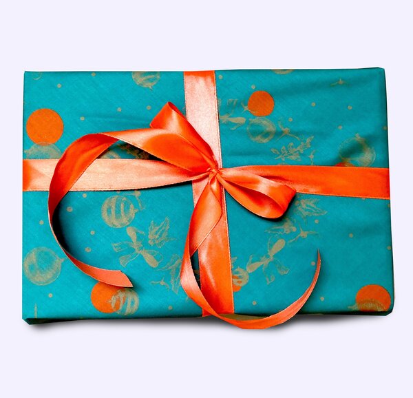 Emballage Furoshiki Satin Luxe 100  Coton : Un Baiser a Minuit M