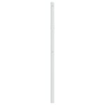 vidaXL Tête de lit métal blanc 75 cm