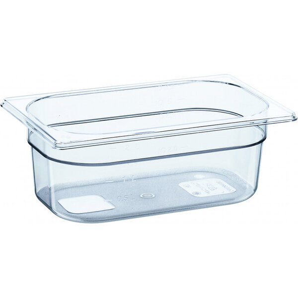 Bac GN 1/4 Premium en Polycarbonate - H 65 à 200 mm - Stalgast - Polycarbonate150 mm170 cl