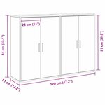 vidaXL Buffet chêne artisanal 60 x 31 x 84 cm Bois d'ingénierie