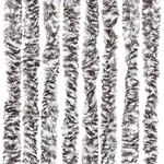 vidaXL Moustiquaire marron et beige 118x220 cm chenille