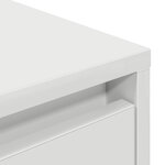 vidaXL Meuble TV avec lumières LED blanc 193 5x41x50 cm