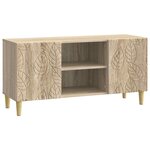 vidaXL Meuble TV 102 x 34 5 x 50 cm Chêne Sonoma Bois d'ingénierie