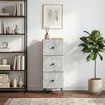 vidaXL Armoire à tiroirs Gris béton 33 x 34 5 x 90 cm