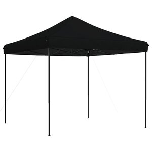 vidaXL Tente de réception pliable escamotable noir 292x292x315 cm