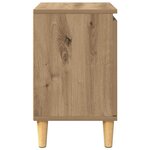 vidaXL Cabinet de chevet chêne artisanal 40 x 30 x 50 cm
