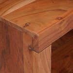 vidaXL Bibliothèque Marron  Noir 50 x 30 x 40 cm Bois d'Acacia Massif