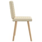 vidaXL Chaises à manger lot de 2 crème tissu