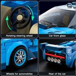 Mould King 27001 - Voiture de sport Vision GT + Vitrine