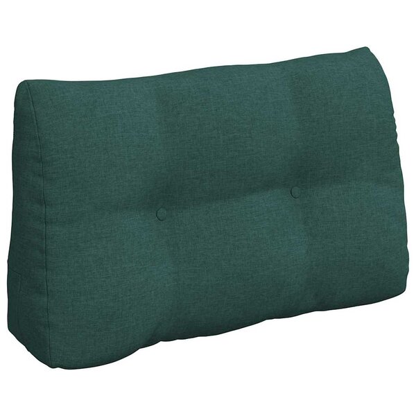vidaXL Coussin de Dos Vert foncé 80 x 24 x 50 cm tissu