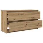 vidaXL Meuble TV chêne artisanal 100x35x54 cm bois d'ingénierie
