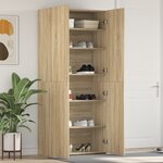 vidaXL Meuble à chaussures Chêne Sonoma 80x35 5x180 cm Bois d'ingénierie