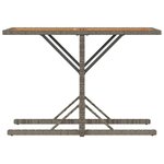 vidaXL Ensemble de bistro 3 Pièces avec coussins gris résine tressée